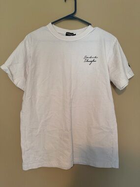 Starbucks Shanghai White Short Sleeve Tee with Script Chest Logo